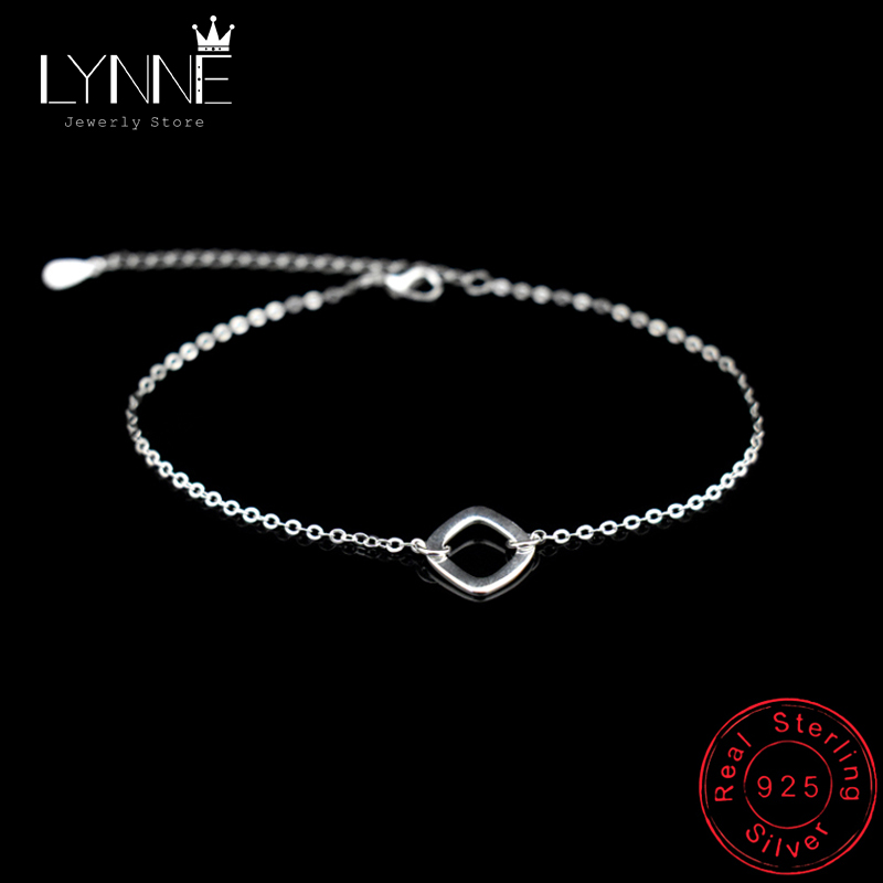 Anklet Foot Chain - New Fashion 925 Sterling Silver Square&Lightning