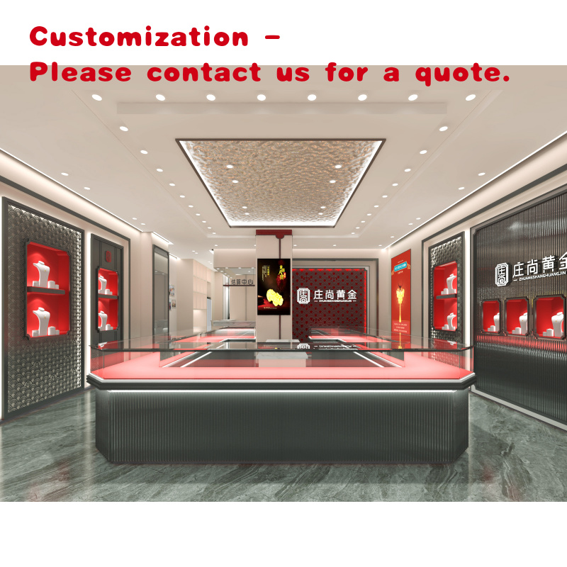 Jewelry And Watches Stores - custom.Shopping Mall Glass Jewelry Kiosk Luxury