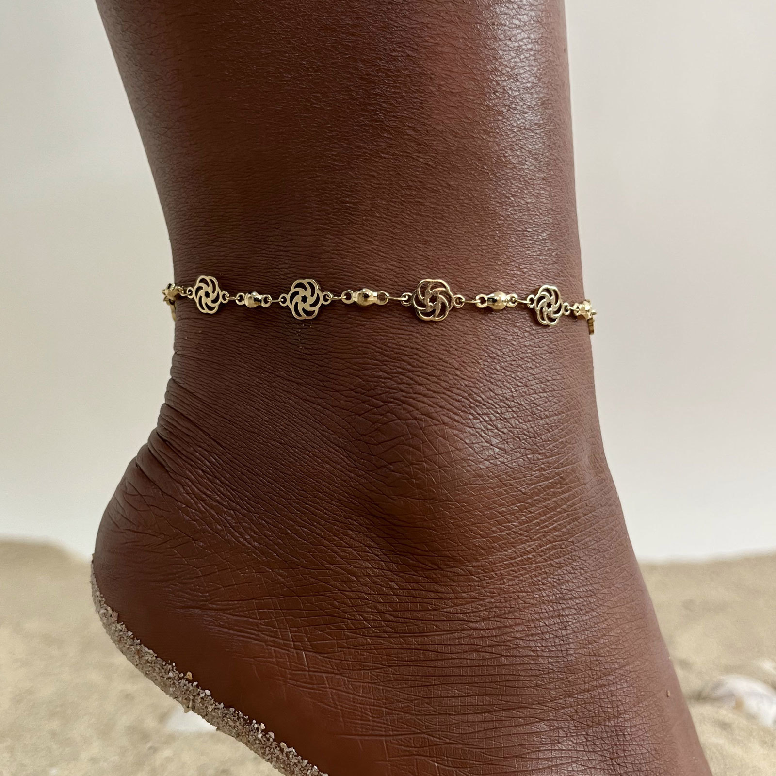 Jc Jewelry & Watches Photos - Women's Chic Hollow Rose Artless Anklets