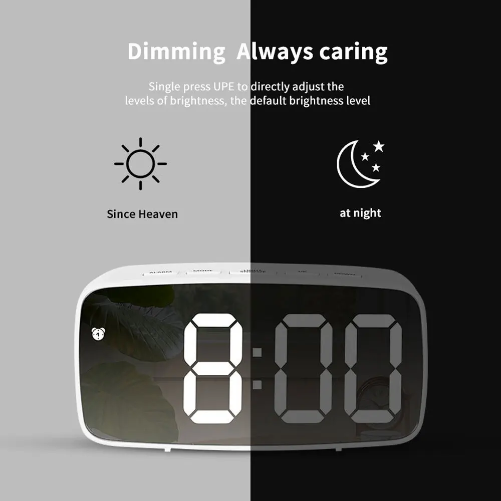 Moments Watches & Jewelry Burlington - Acrylic Mirror Alarm Clock Electronic Watch