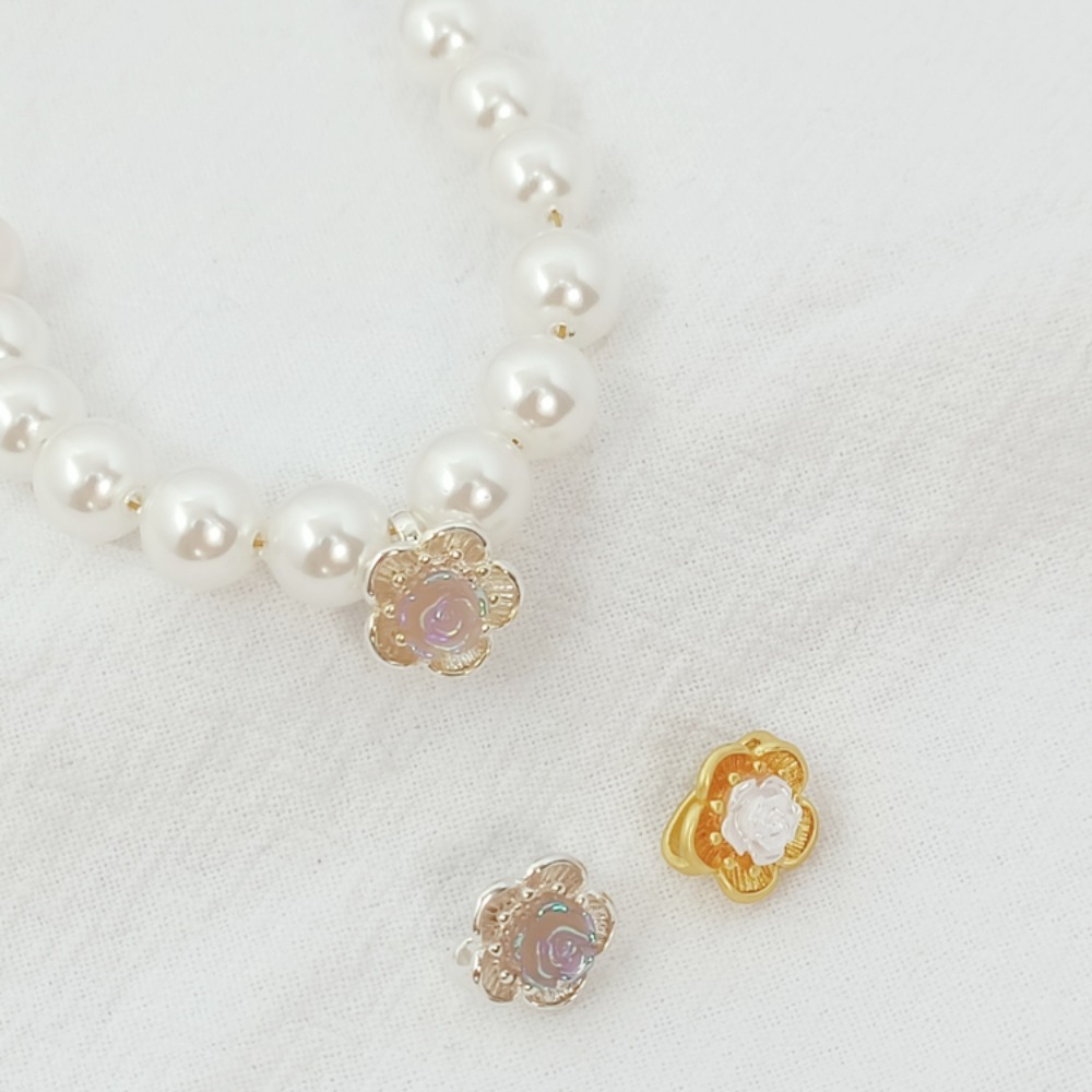 Rose Gold Bracelet - Silver 18K Ancient-style Gold Rose Lapel