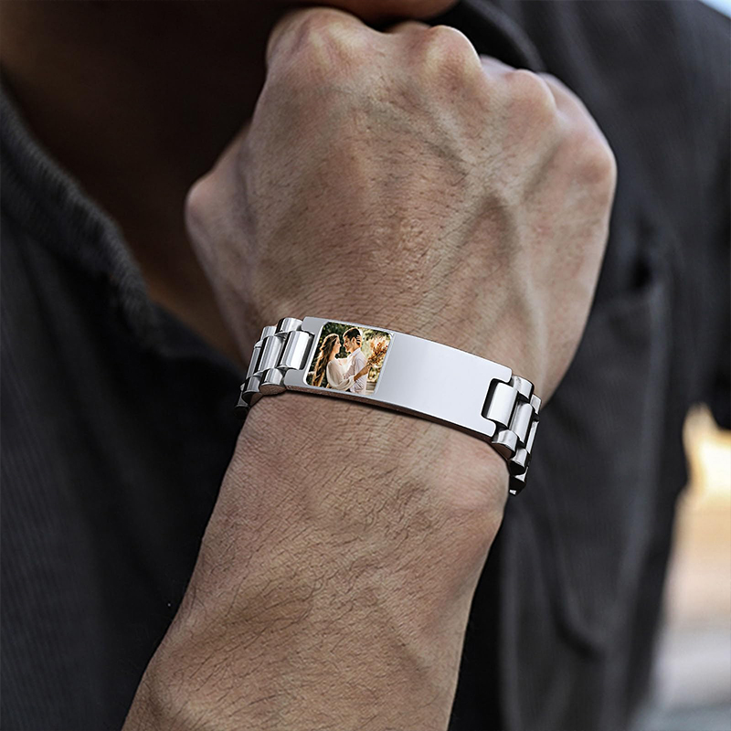 Custom Picture Text Bracelet W - Jewels On Watches review and price