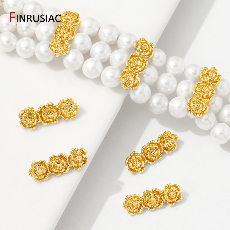 18K Gold Plated Brass Rose Flo - Rose Gold Bracelet review and price