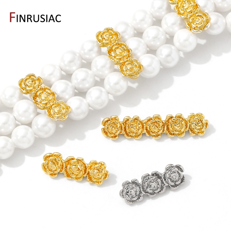 18K Gold Plated Brass Rose Flo - Rose Gold Bracelet review and price