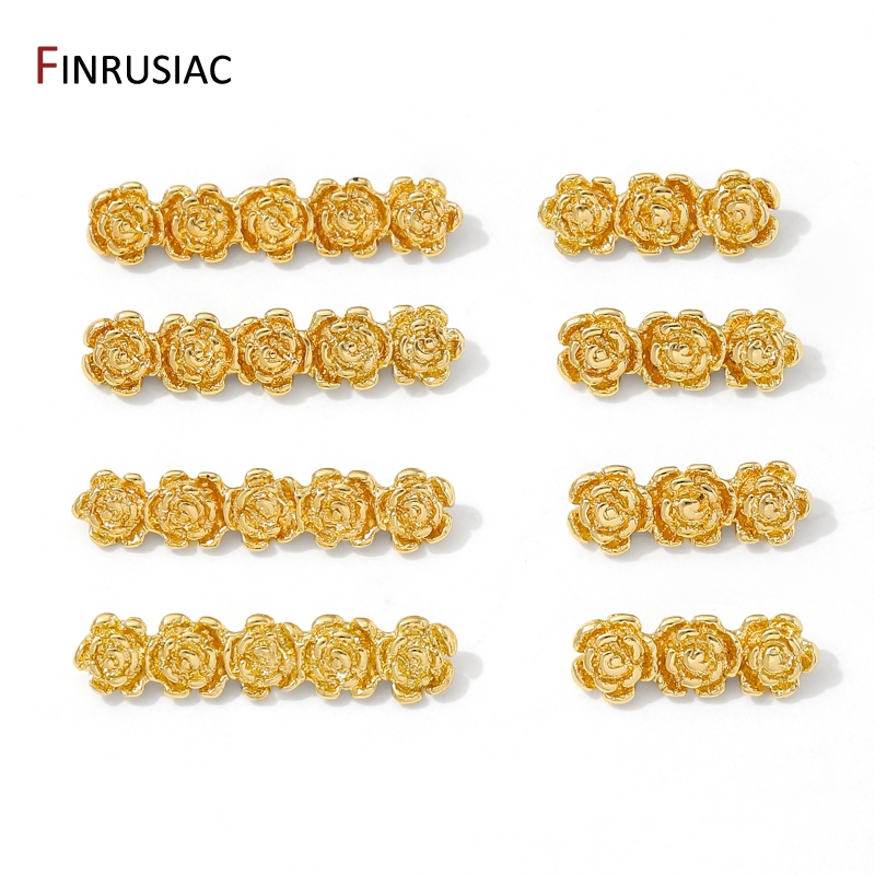 18K Gold Plated Brass Rose Flo - Rose Gold Bracelet review and price