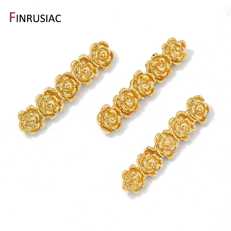 18K Gold Plated Brass Rose Flo - Rose Gold Bracelet review and price