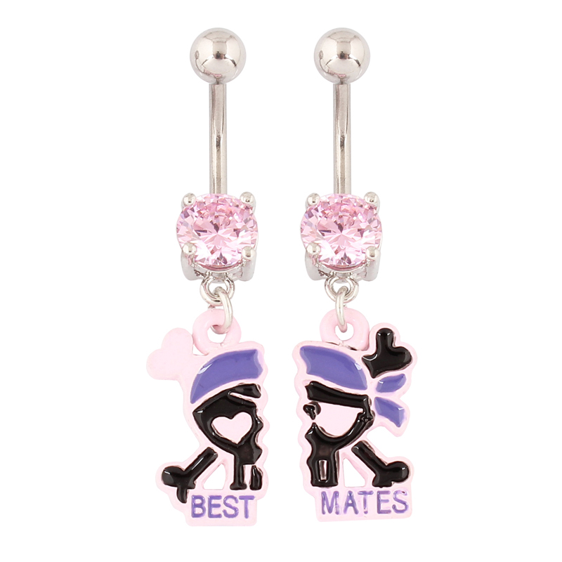 A pair Belly button ring Skull - Nick'S Jewelry & Watches Reviews review and price