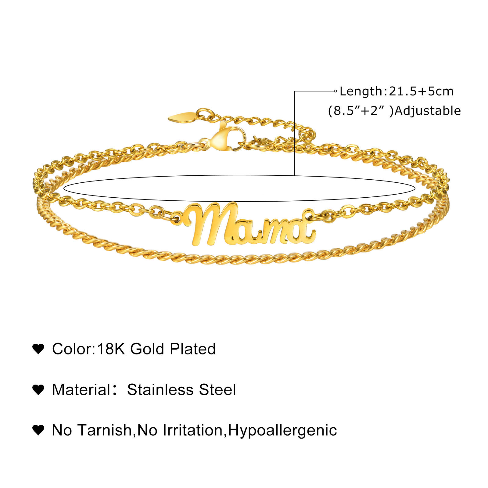 Vnox Customized Name Anklets f - Anklet Foot Chain review and price
