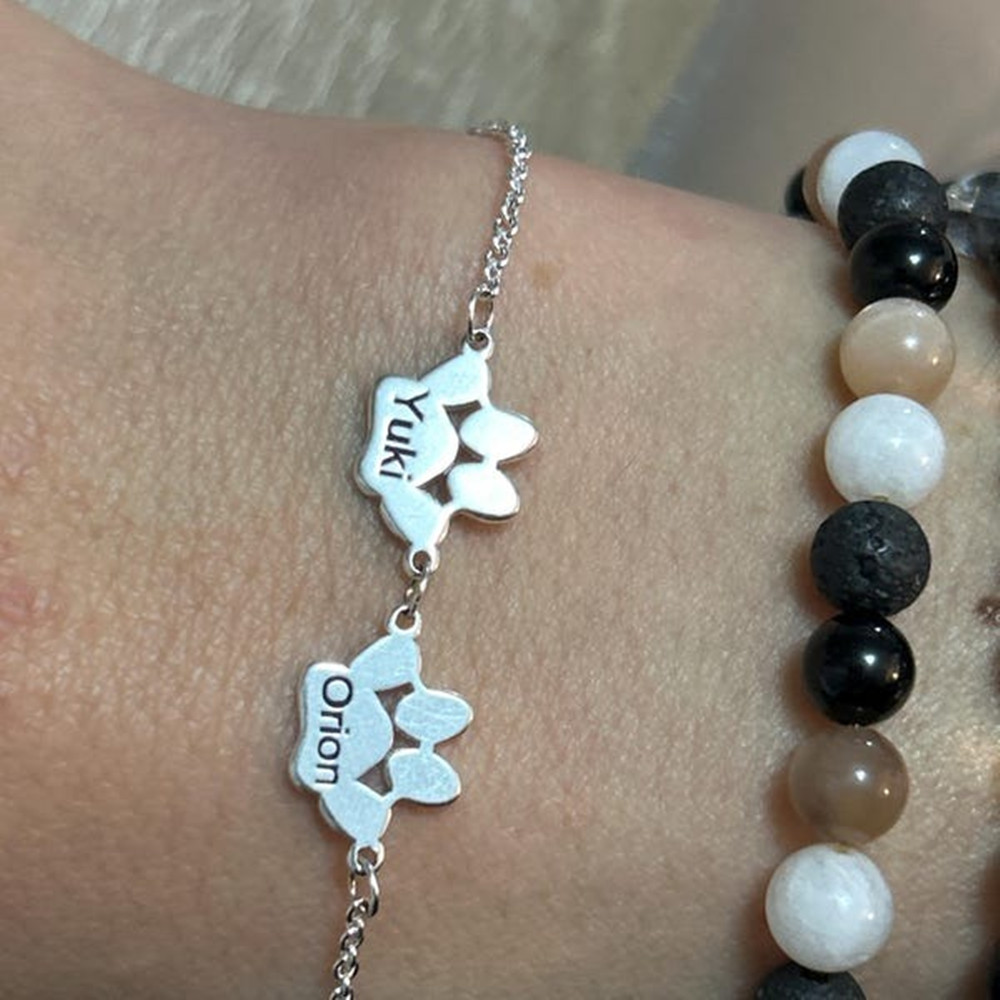 Custom Paw Print Anklet Bracel - Anklet Foot Chain review and price