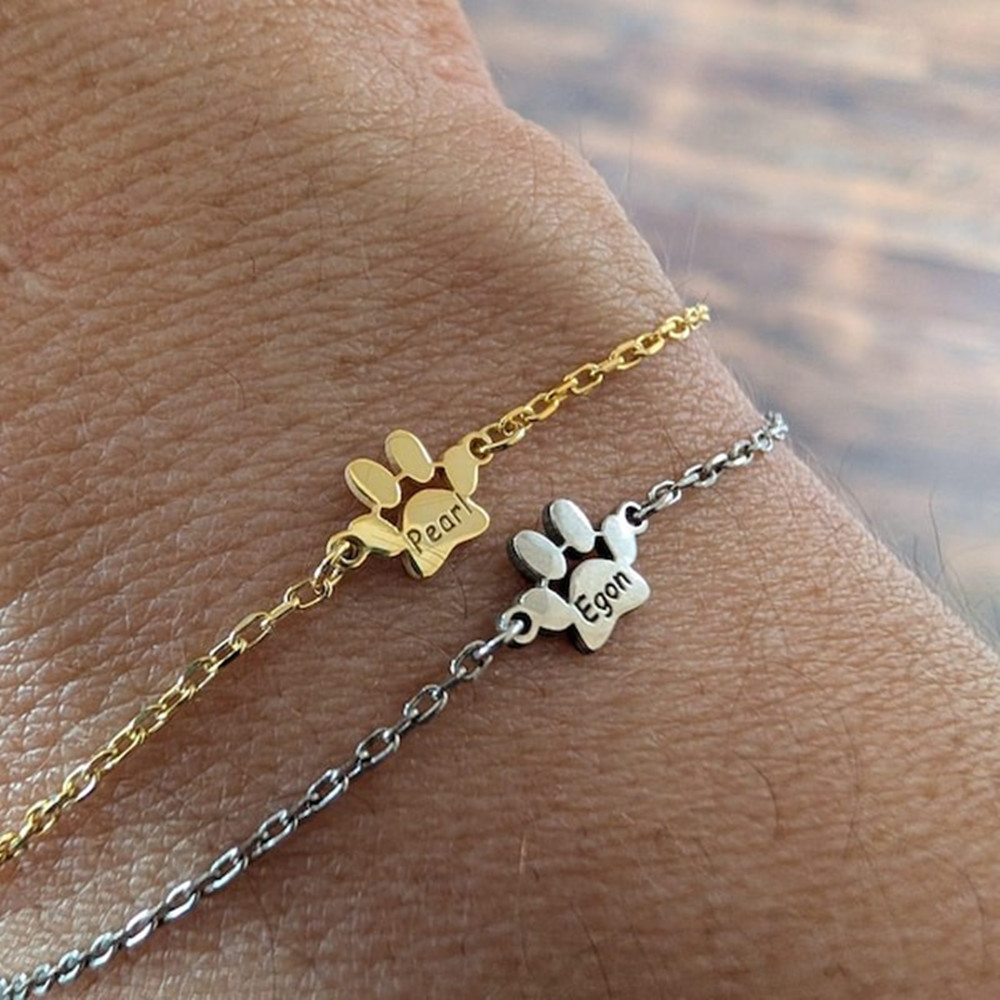 Custom Paw Print Anklet Bracel - Anklet Foot Chain review and price