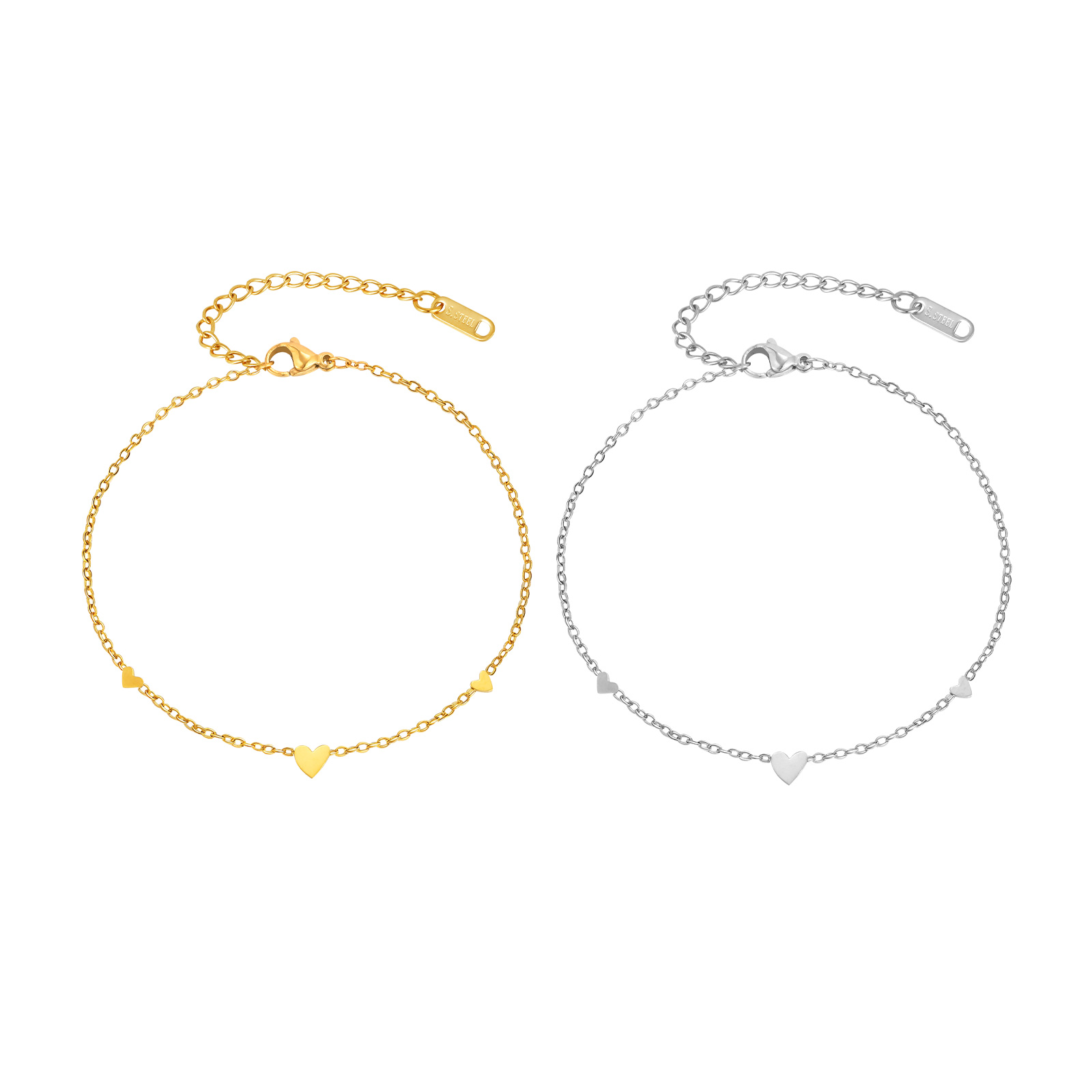 Stainless Steel Heart Anklets  - Jc Jewelry & Watches Photos review and price
