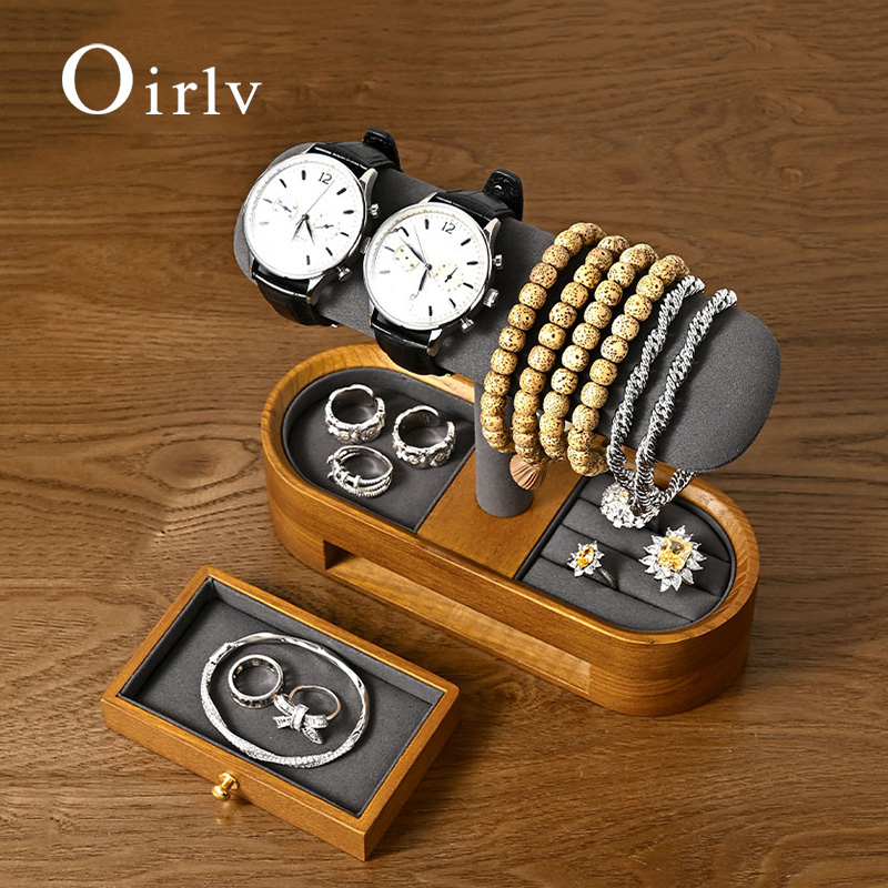 Oirlv Solid Wood Watch Organiz - Jewelry Bracelet Watches review and price