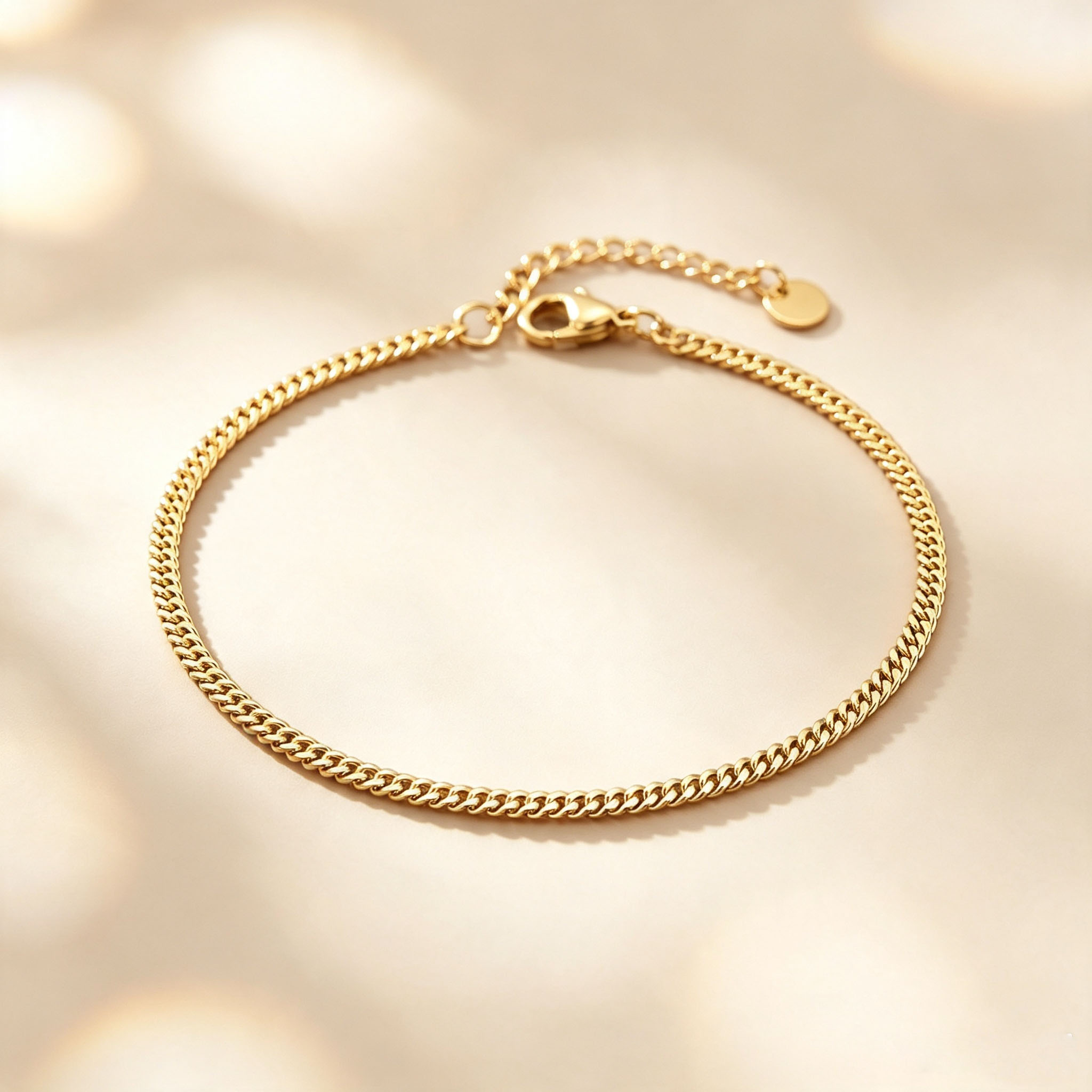 Thin Cuban Ankle Bracelet For  - Jc Jewelry & Watches Photos review and price