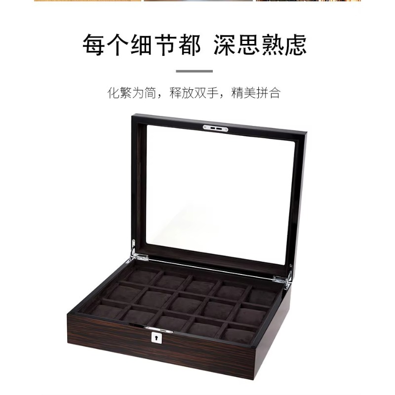 Hxl wooden piano lacquer multi - Jewelry And Watches Box review and price