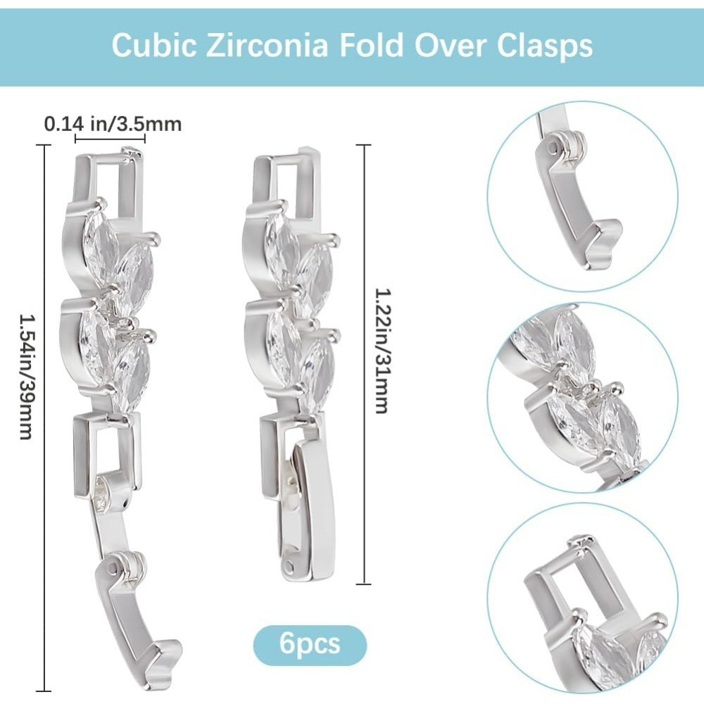 1 Box 6Pcs Bracelet Extender C - Jewelry And Watches Box review and price
