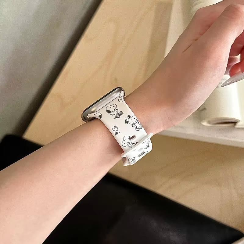 Cartoon Snoopy Watchband Apple - Jewelry Bracelet Watches review and price