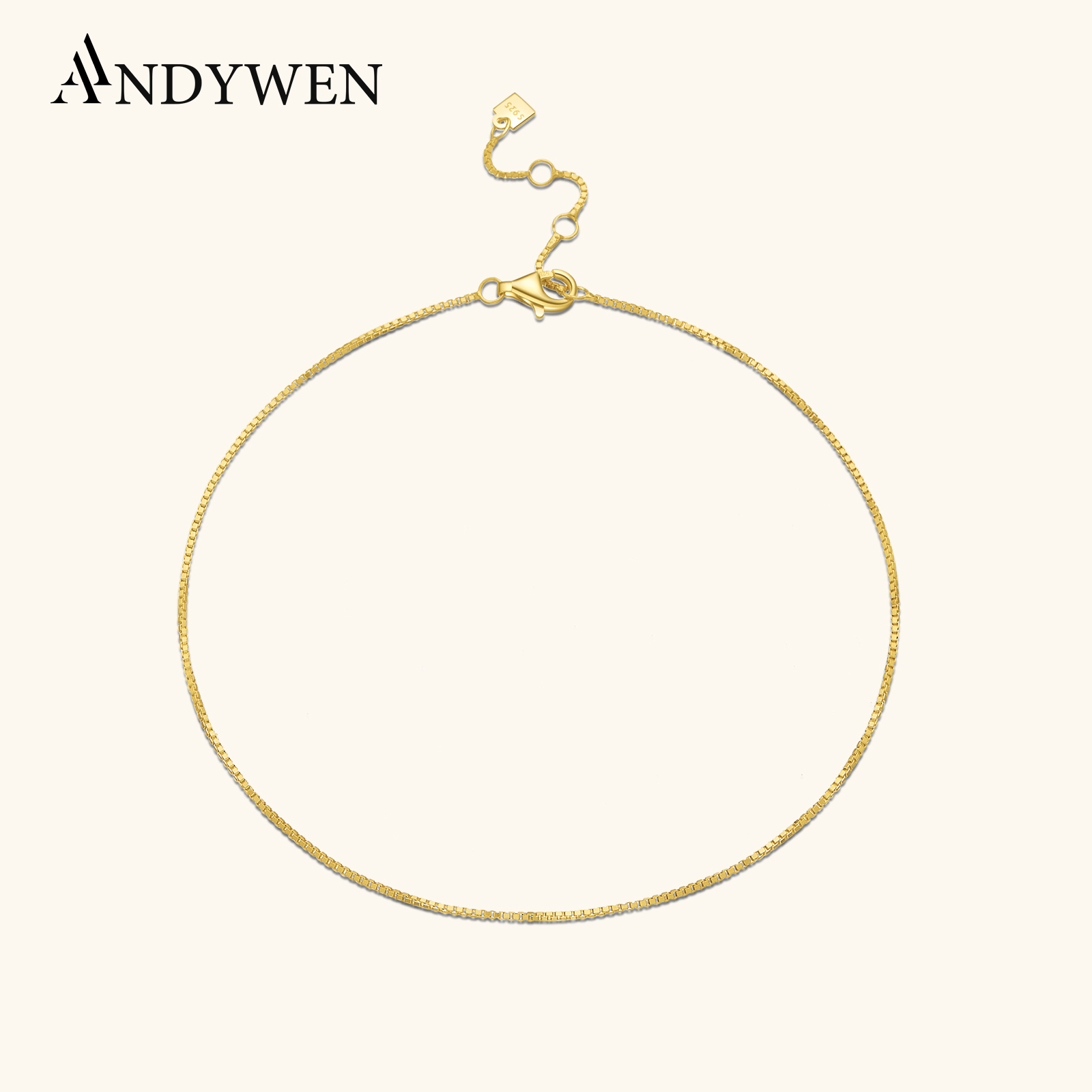 ANDYWEN 925 Sterling Silver Go - Anklet Foot Chain review and price