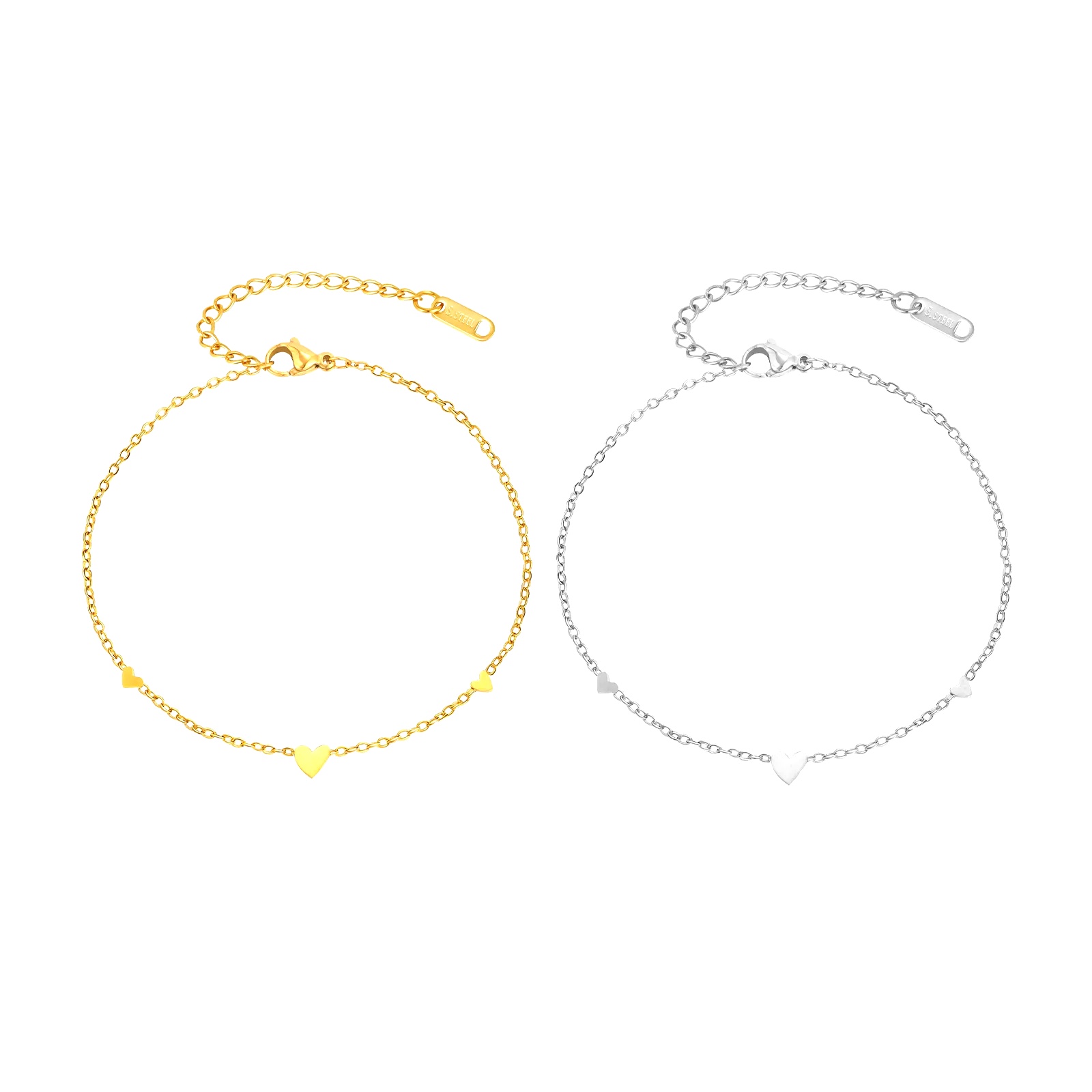 Stainless Steel Heart Anklets  - Jc Jewelry & Watches Photos review and price