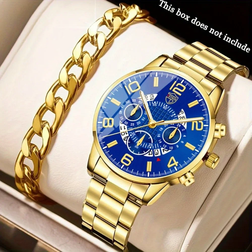 4pcs/set Men's Casual Watch Al - Jewels On Watches review and price
