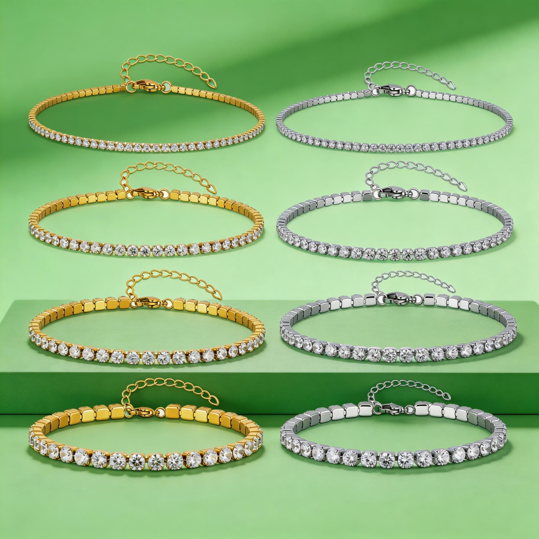 2/3/4/5MM Luxury Zircon Tennis - Jc Jewelry & Watches Photos review and price