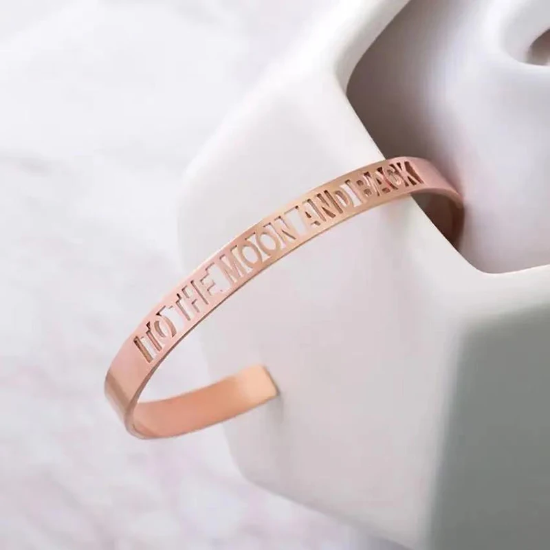 Custom Name Hollow Stainless S - Rose Gold Bracelet review and price